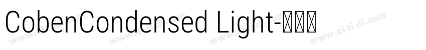 CobenCondensed Light字体转换